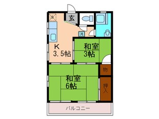 メゾン夕陽丘の物件間取画像